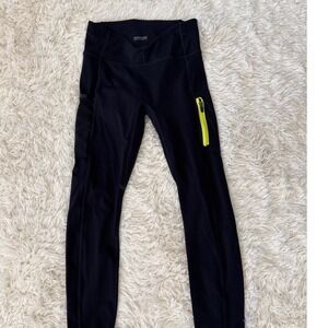 Motion365 Fabletics High Waist Black‎ Leggings Activewear Pockets